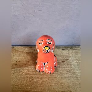 Colorful Talavera Dog Figurine Decor.
